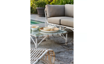 LUCY - Square low wicker garden side table by Vincent Sheppard - view 3